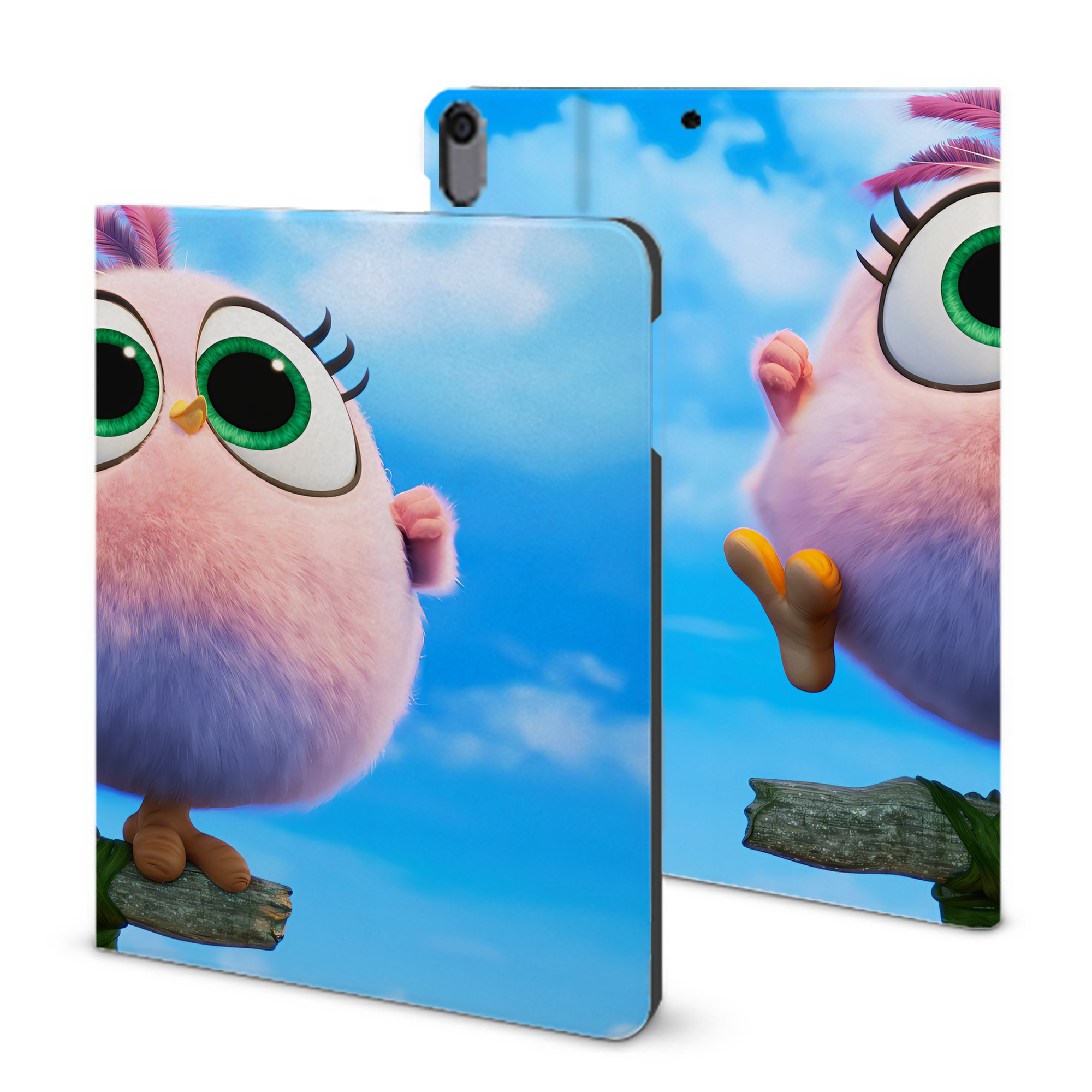 （画像用） Angry Birds アングリーバード IPad ケース ブック型 PUレザー TPU 耐衝撃 軽量 薄型 ペン収納なし 全面保護 IPad 各モデル対応